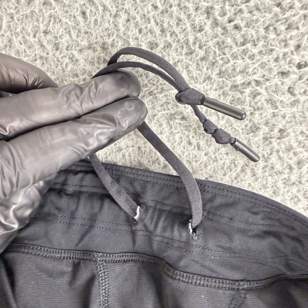 Lululemon Surge‎ Lined Shorts Mens Large Black Teal Ripple 9" Athletic Lined - Picture 10 of 11